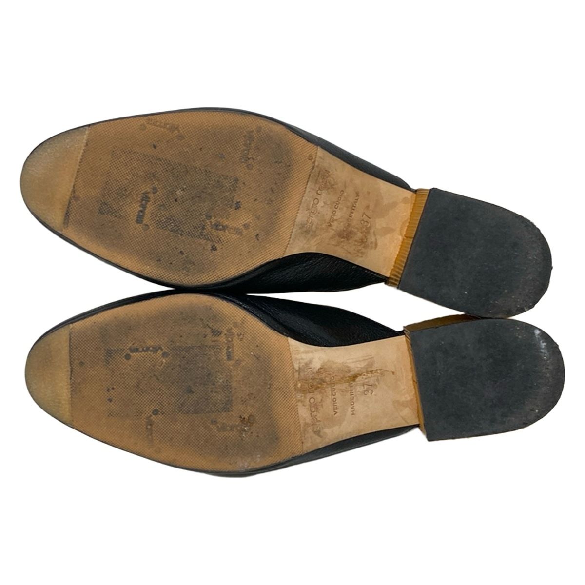 sergio rossi(セルジオロッシ) ミュール 37 レディース - 黒 アウト