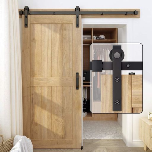 ZEKOO吊り引き戸レールバーンドア金具引き扉4FT(1.22メートル)トラック