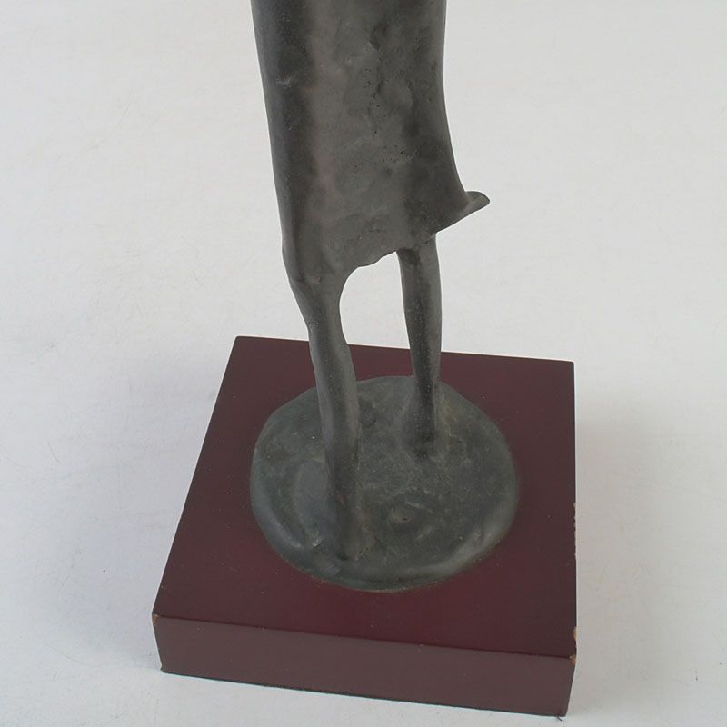 ブロンズ像 バイオリンを弾く女性 高さ約36㎝ 台付 置物 C S574 - メルカリ