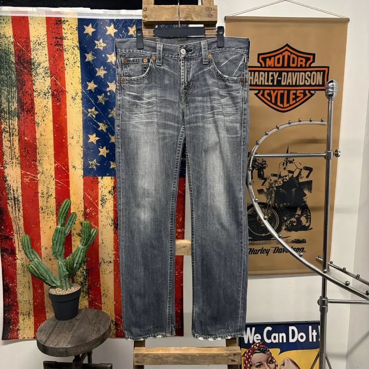 00 s リーバイス 502 アーカイブ ユーズドフェイド ローライズ デニムパンツ N 391