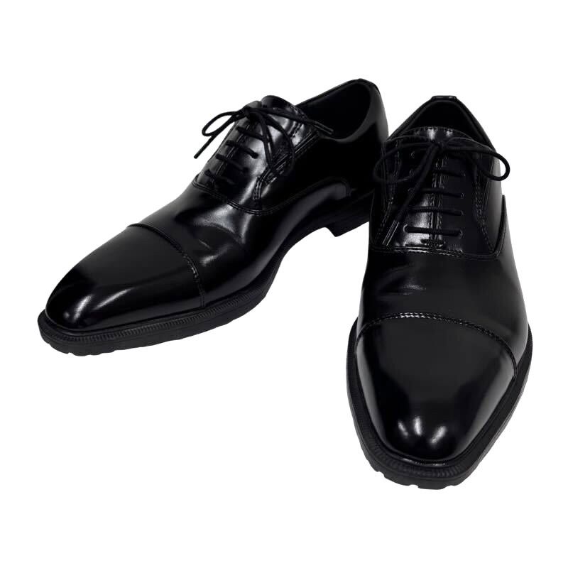 幅広 3E 防水 ビジネスシューズ ＜ストレートチップ＞【24.5cm～28.0cm】 (ブラック) HYDRO-TECH HD1420  -ファッション通販 FASHION WALKER [ハイドロテック] フォーマル 幅広 3E 軽量 本革 ビジネスシューズ  ＜内羽根ストレート＞【24.5cm～29.0cm】【PCP ハイドロテック HD1420 3E 25.5cm ビジネスシューズ