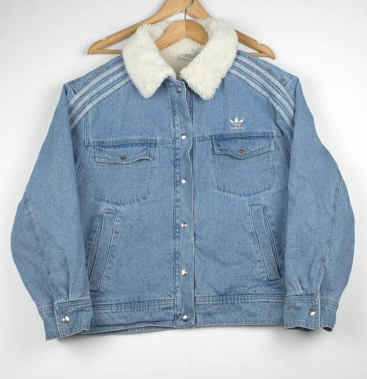 L アディダス ファイヤーバード ニュートラル コート デニムジャケット