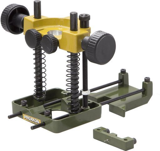 プロクソン PROXXON ルーターアタッチメントプロクソン製品のミニルーターを取り付けて木工の面取り 溝入れ 穴あけ作業ができます No.27565