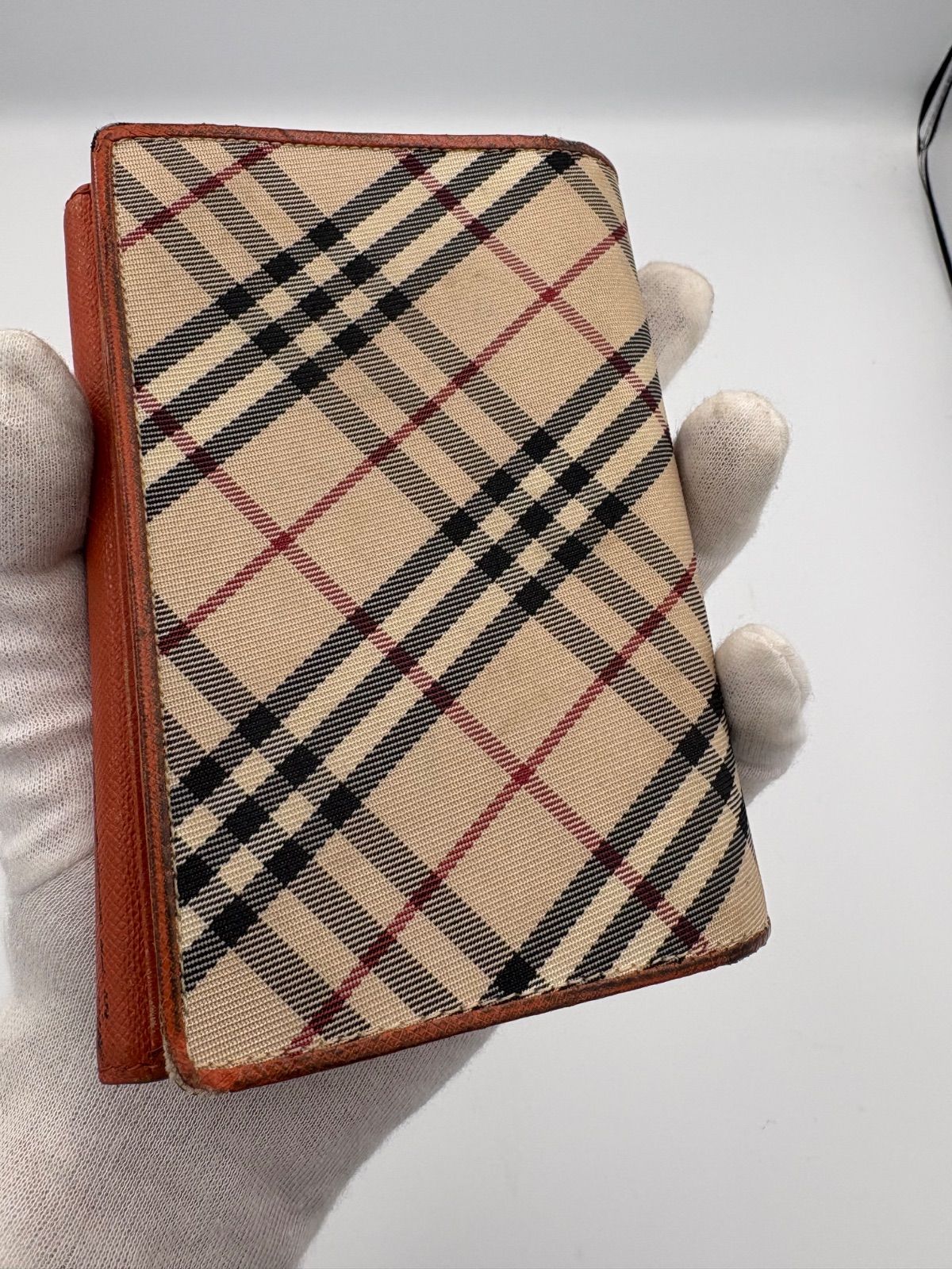 未使用✨BURBERRY バーバリー　三つ折り財布　ノバチェック レザー ⭐️未使用級⭐️ BURBERRY バーバリー ノバチェック 三つ折り財布