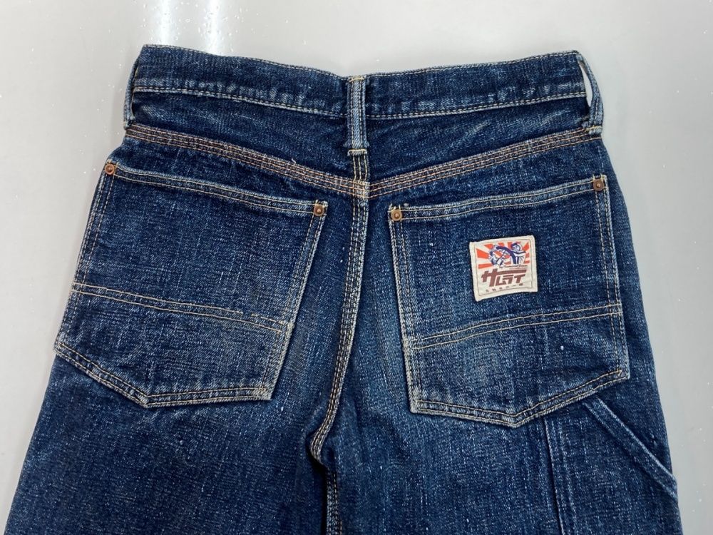 【サンプル級色落ち！】サムライジーンズ ダブルニーペインターデニム W36 サンプル級色落ち！】サムライジーンズ ダブルニーペインターデニム