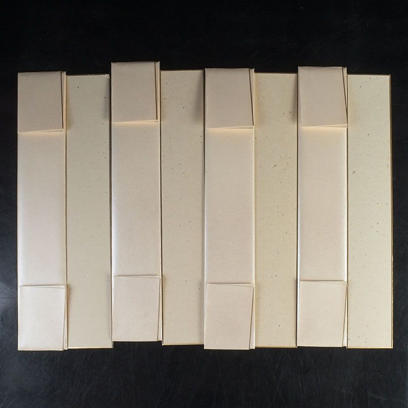 茶道具 東福寺同聚院前住職 西部文浄老師筆 十二ヶ月短冊 複製 共箱 C