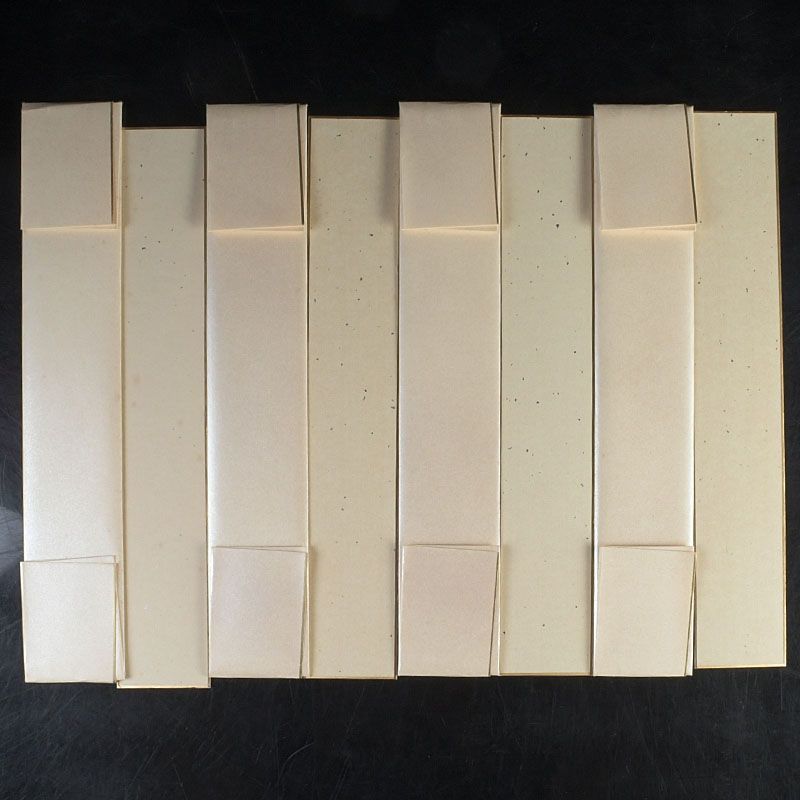 茶道具 東福寺同聚院前住職 西部文浄老師筆 十二ヶ月短冊 複製 共箱 C