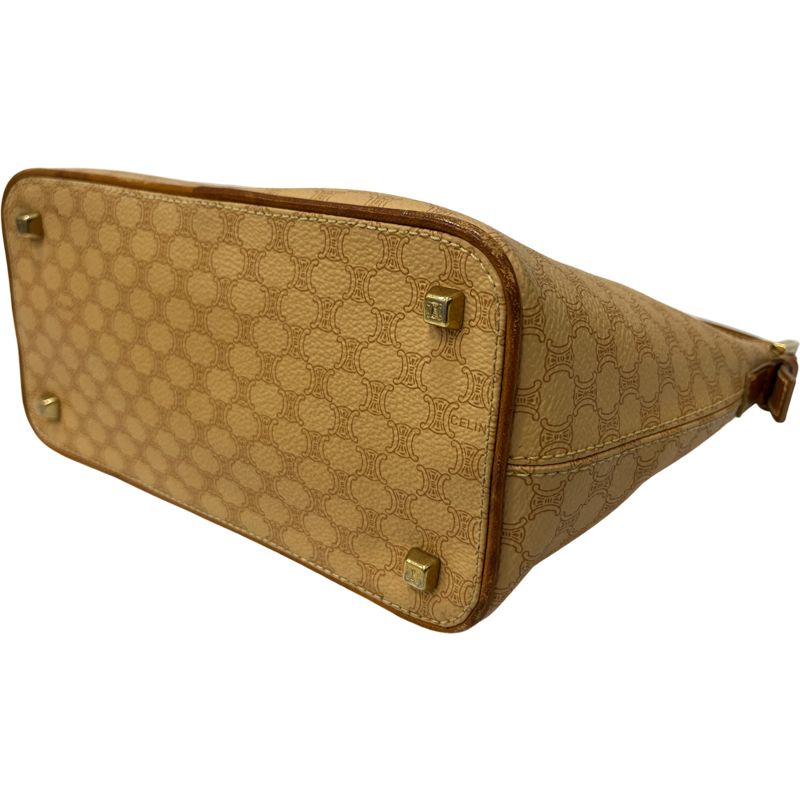 CELINE アクセサリーポーチ マカダム柄 ベージュ - メルカリ