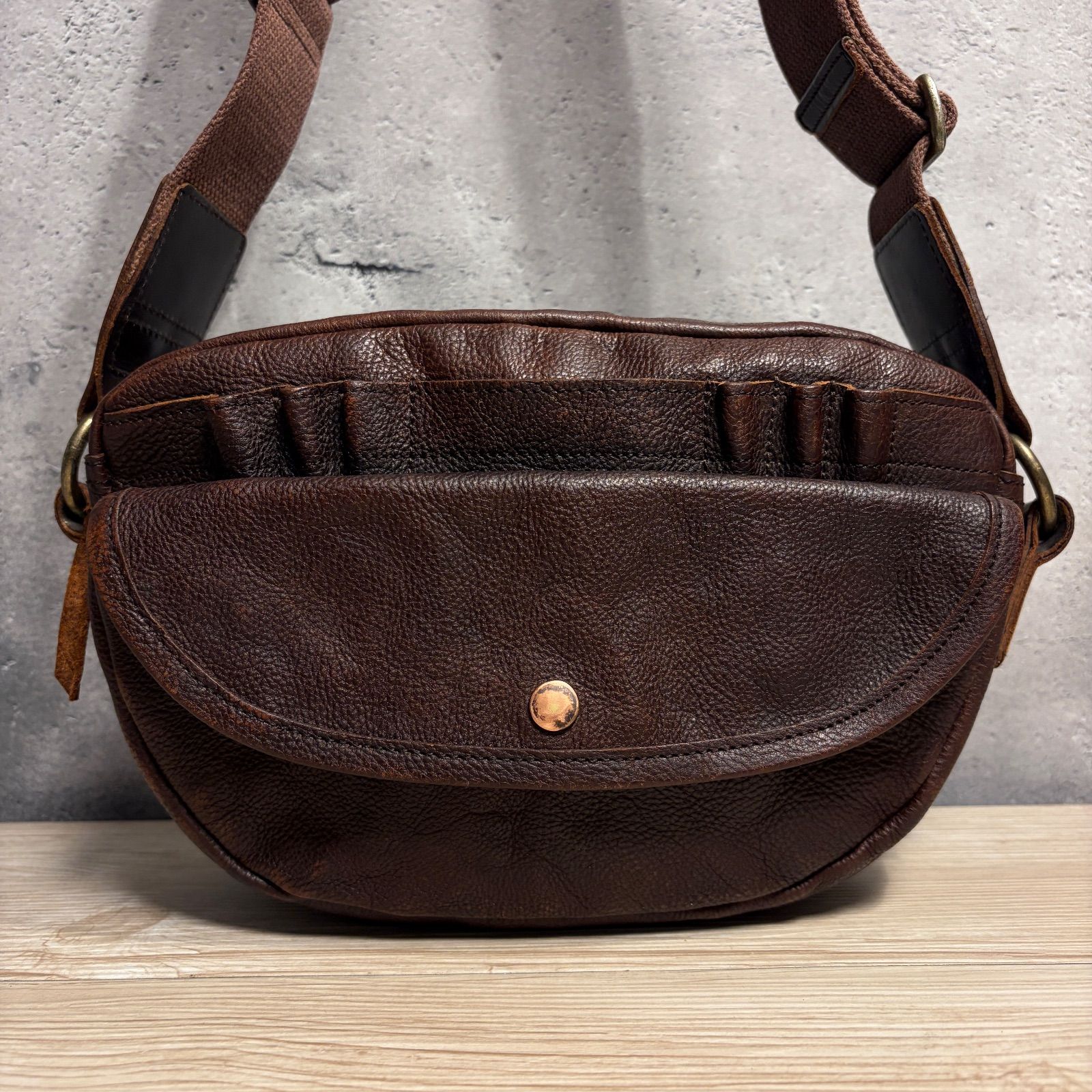 超 PORTER ポーター 70周年記念 レザー ショルダーバッグ 本革 日本製 斜め掛け