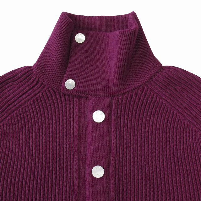 エルメス 最高級 カシミヤ ニット セーター セリエボタン size L エルメス 最高級 カシミヤ ニット セーター セリエボタン size L