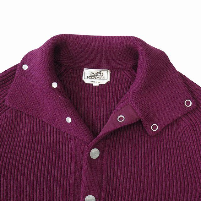 エルメス 最高級 カシミヤ ニット セーター セリエボタン size L エルメス 最高級 カシミヤ ニット セーター セリエボタン size L