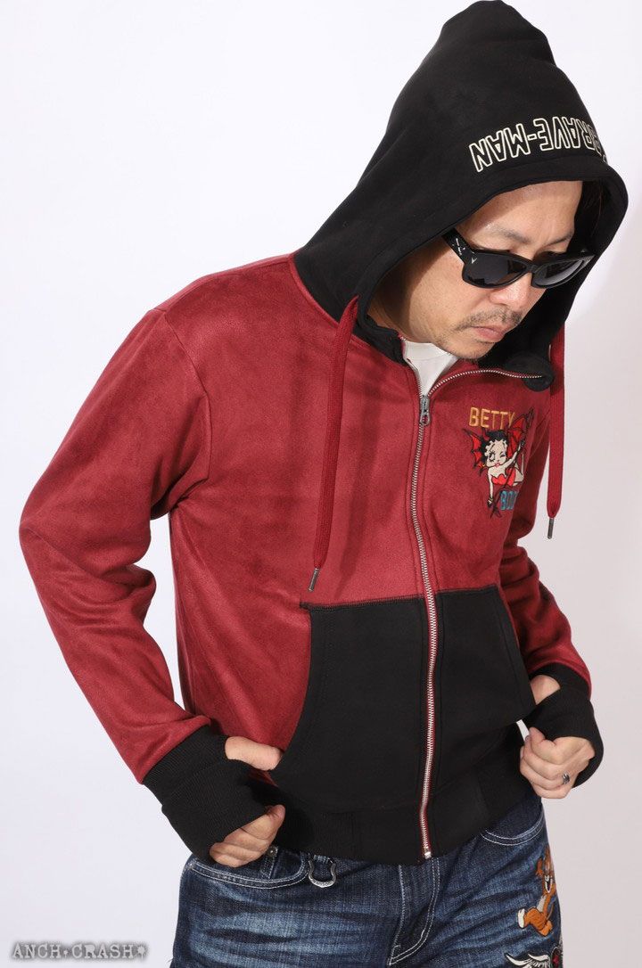 The BRAVE-MAN ベティブープ ボアボンディング ZIP パーカー BBB-2459