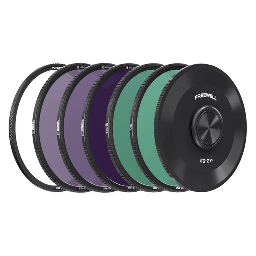FreewellM2磁気クイックスワップ5枚パック82mmND8、ND64、ND1000、CPL&UVフィルター