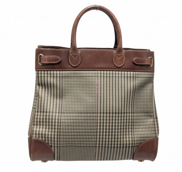 ラルフローレン ポロ ハンドバッグ トートバッグ チェック ガンクラブ