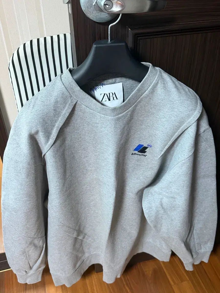 S-M ADER ERROR X ZARA オーバーサイズ スウェットシャツ グレー スウェット