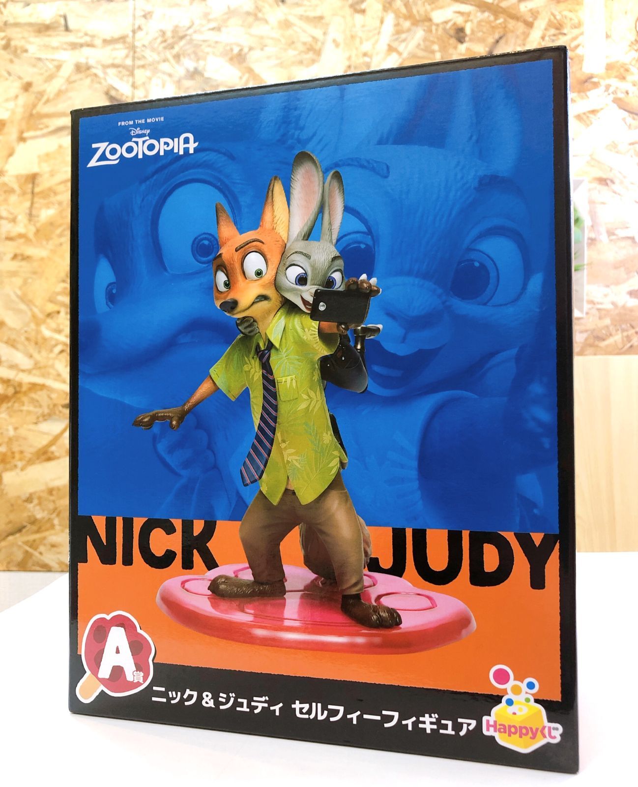 3489 ♥ Happyくじ A賞 ズートピア セルフィーフィギュア ニック-ジュディ ディズニー ZOOTOPIA NICK-JUDY SELFIE FIGURE