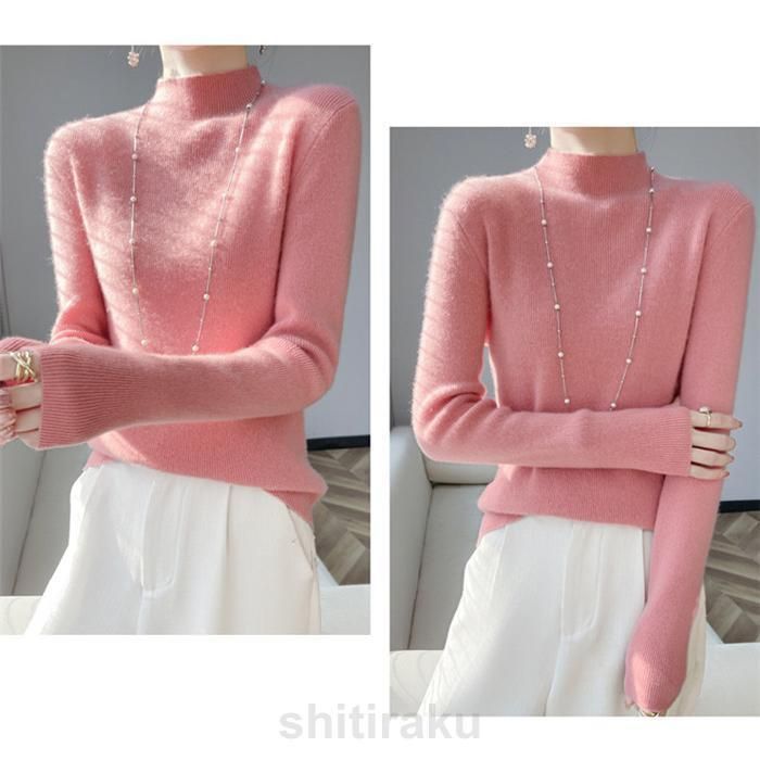 ニットセーター レディース ハイネック ニット セーター 厚手 トップス