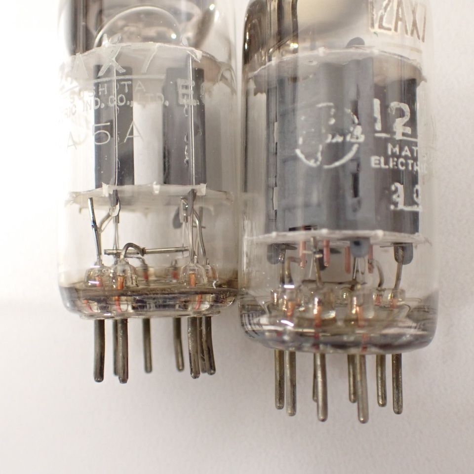 ∬ National (松下電器) 12AX7 + 12AX7T + 日立 12AT7 2本 計4本 双三