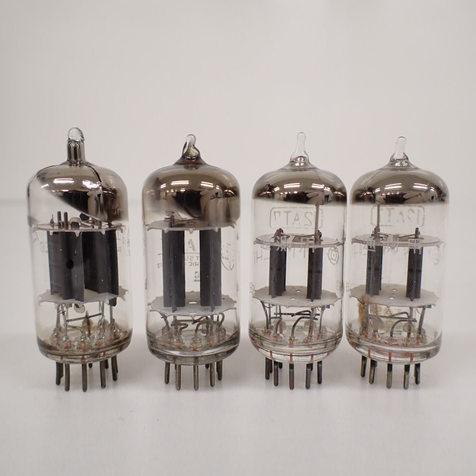 ∬ National (松下電器) 12AX7 + 12AX7T + 日立 12AT7 2本 計4本 双三
