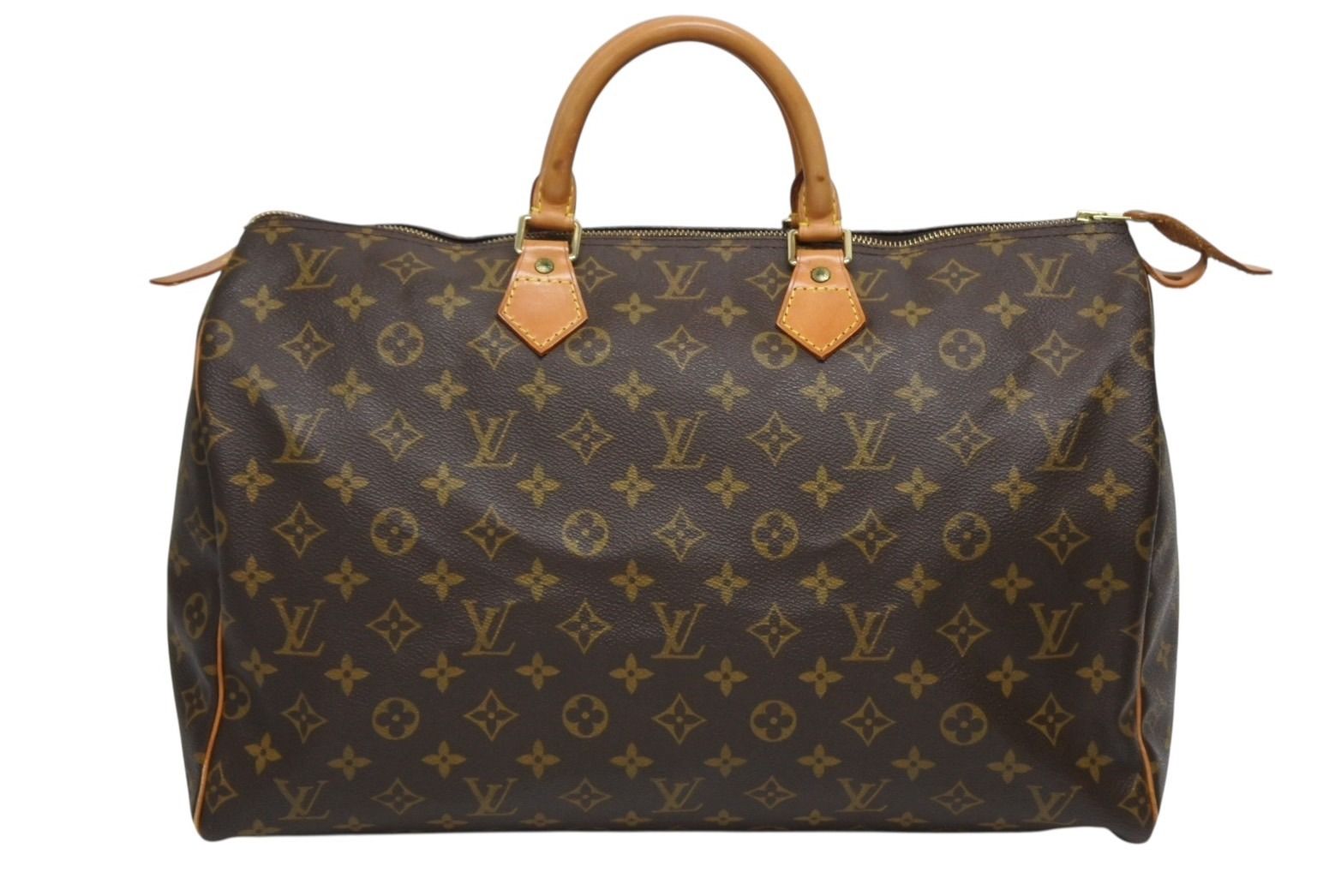ルイヴィトン スピーディ40 ハンドバッグ M 41526 モノグラムキャンバス ゴールド金具 ブラウン 4 b 010837