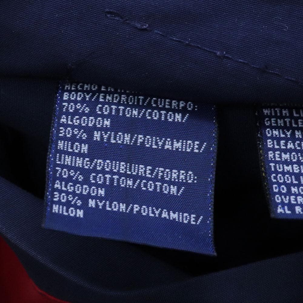 希少！90s トミーヒルフィガー 背中ロゴ刺繍リバーシブルナイロン