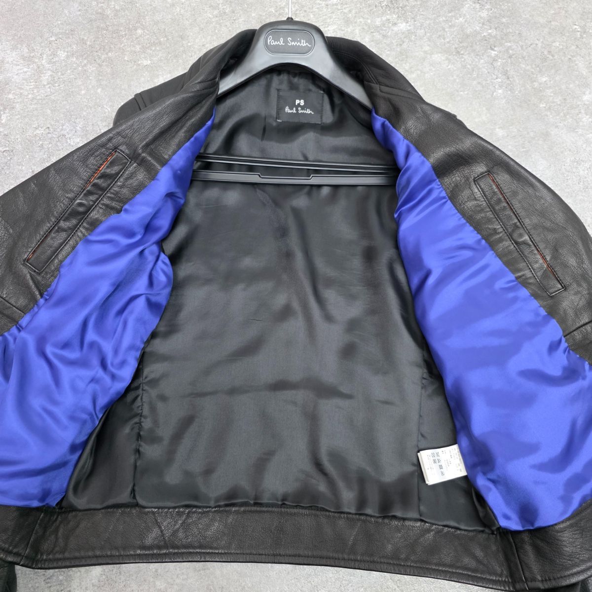 PS Paul Smith ゴートレザーダブルライダース 中古・古着通販】PS Paul Smith (PSポールスミス) ゴートレザー