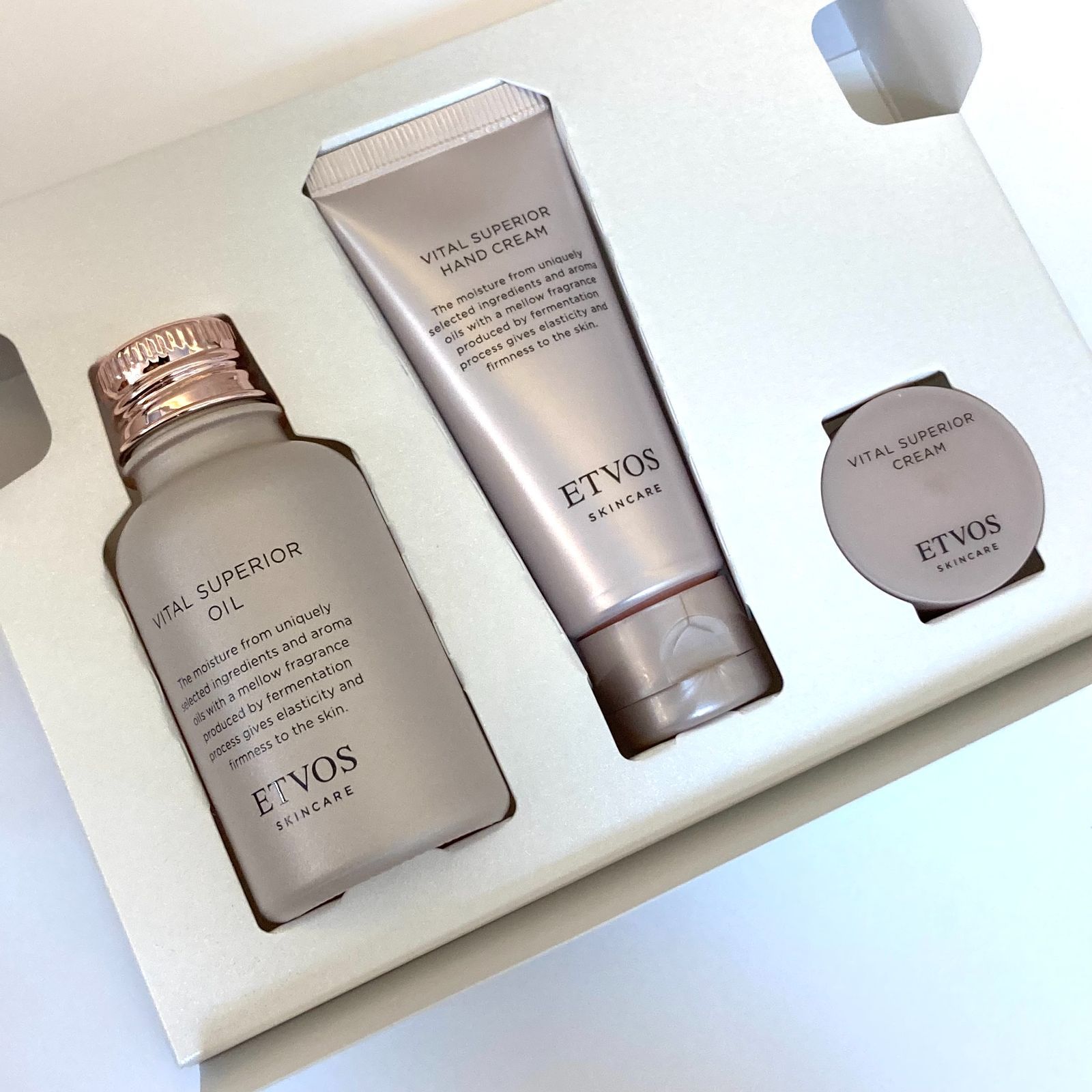 ETVOS ヴァイタルスペリアオイル、クリームセット 高品質 ETVOS