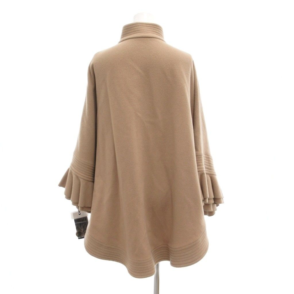 ソブ sov. ダブスタ タグ付き ポンチョ ジャケット 36 ウール フリル