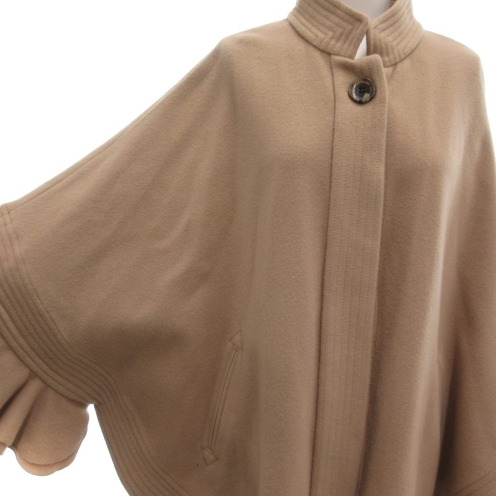 ソブ sov. ダブスタ タグ付き ポンチョ ジャケット 36 ウール フリル