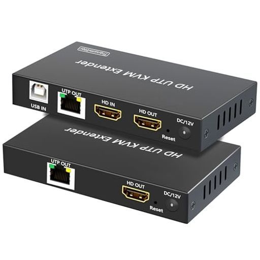 【120M 遠距離延長】KVM エクステンダー HDMI 2分配 延長器 ロープアウト付き HDMI 1入力2出力 同時出力 1080P LAN 変換 延長器 CAT6 CAT 120MKVMエクステンダー】HDMILANエクステンダー2分配遠距離デュアル