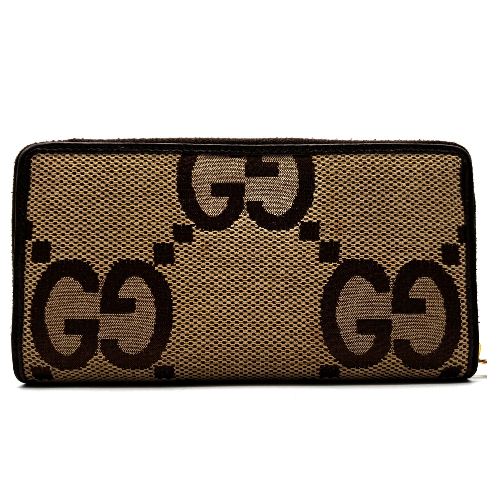 未使用に近い 近代モデル GUCCI グッチ 長財布 ジャンボGG ラウンド