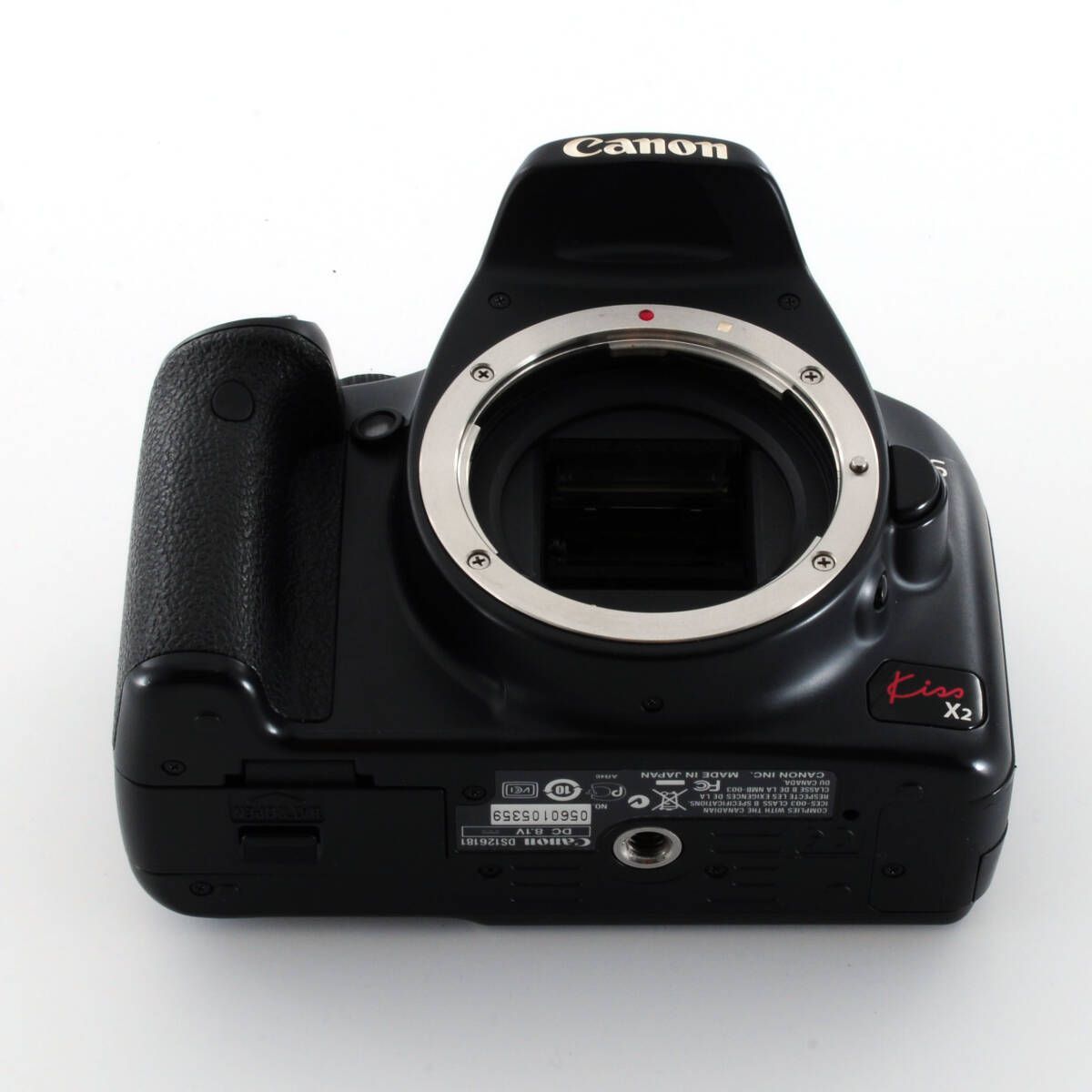 キヤノン】Canon EOS Kiss X2 デジタル一眼レフ + バッテリー + 充電器