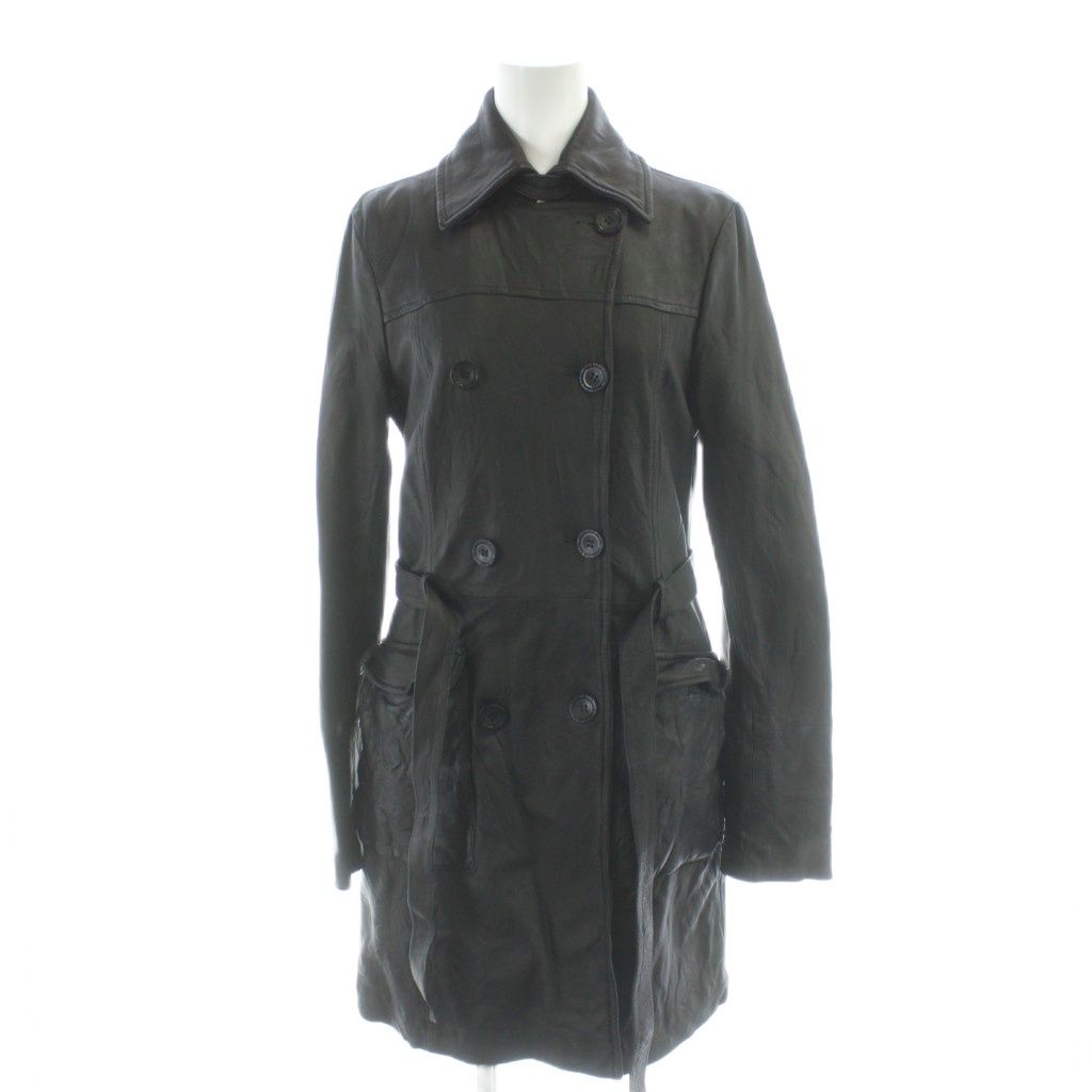 パトリツィアペペ PATRIZIA PEPE シープレザー コート 40 黒 /AP