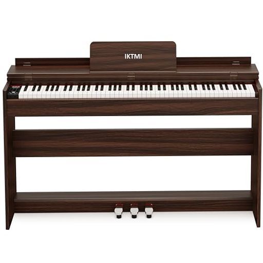 IKTMI電子ピアノ88鍵盤ハンマーアクション鍵盤木製ピアノ88鍵3本ペダル