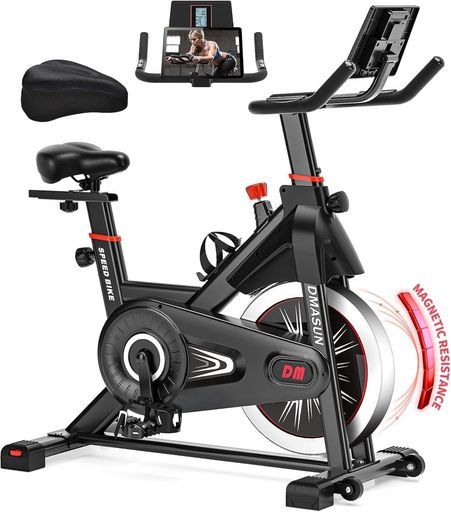 DMASUNエアロバイク家庭用静音スピンバイクフィットネスバイク静音
