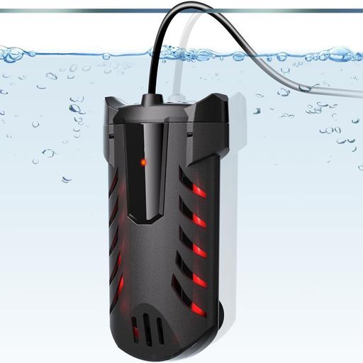 ZHHMl水槽ヒーターオートヒーターLEDディスプレー15-34&deg;C温度調節安全カバー付き熱帯魚用ヒーター縦横設置淡水海水両用(200W)