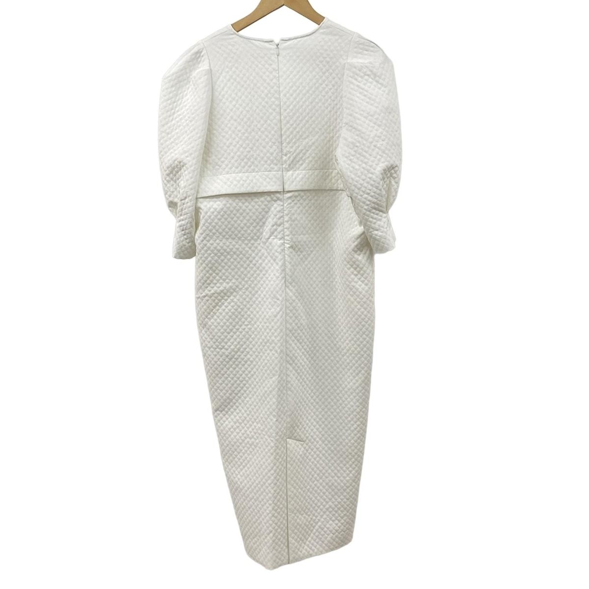 VERMEIL par iena ヴェルメイユ パー イエナ ワンピース サイズF レディース 白 七分袖|ロング丈