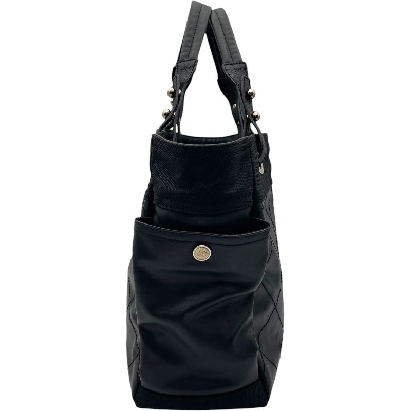シャネル CHANEL パリビアリッツトートGM A34210 12番台 ブラック SV