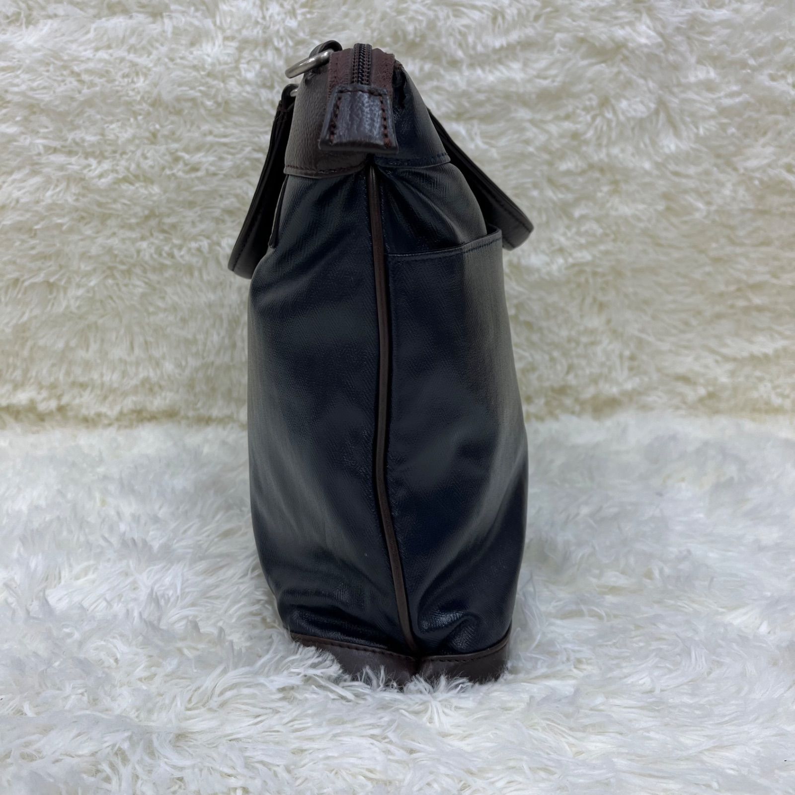 TAKEO KIKUCHI タケオ キクチ ビジネスバッグ 2way ネイビー ブラウン