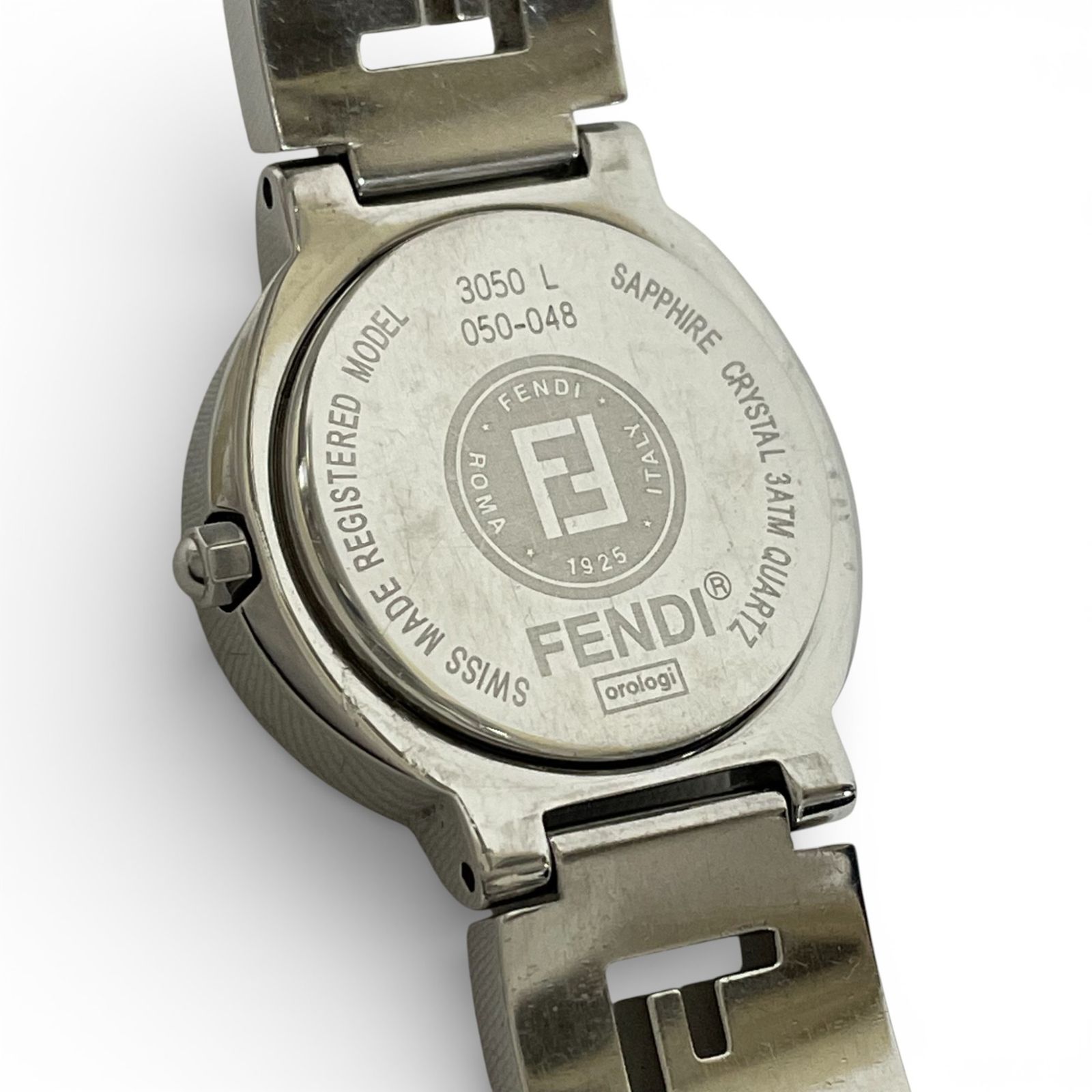 【稼働品・美品】FENDI フェンディ 腕時計 3050L FFロゴブレス FENDI フェンディ 腕時計 クォーツ ロゴベルト 3050L - メルカリ