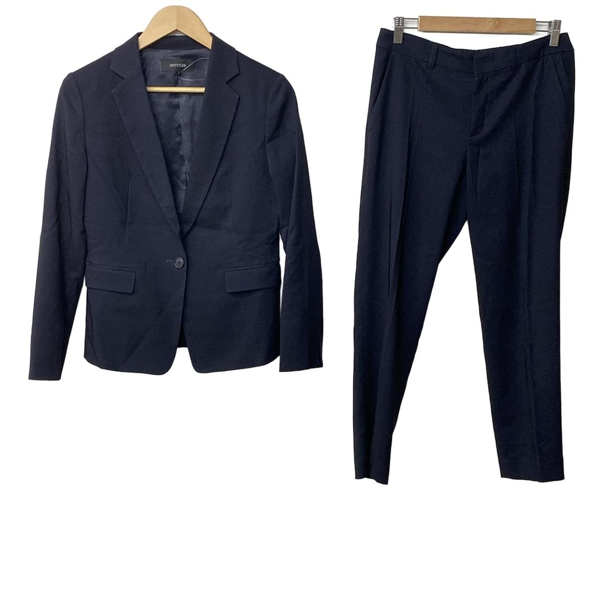 UNTITLED アンタイトル レディースパンツスーツ レディース 黒 肩パッド