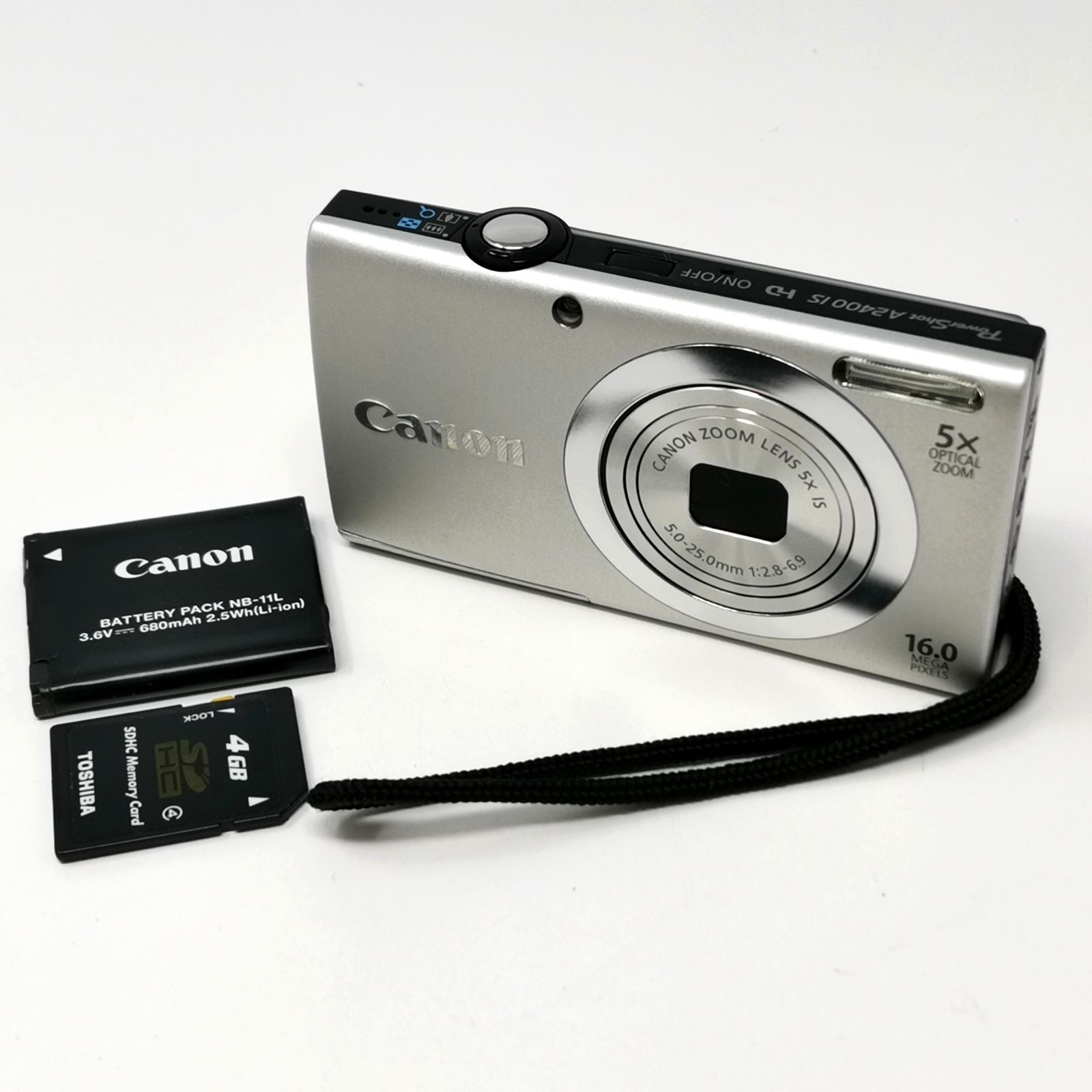 CANON デジカメA2400 IS PC1731 キャノン power shot A2400 デジカメ PC1731 動作確認済み シルバー