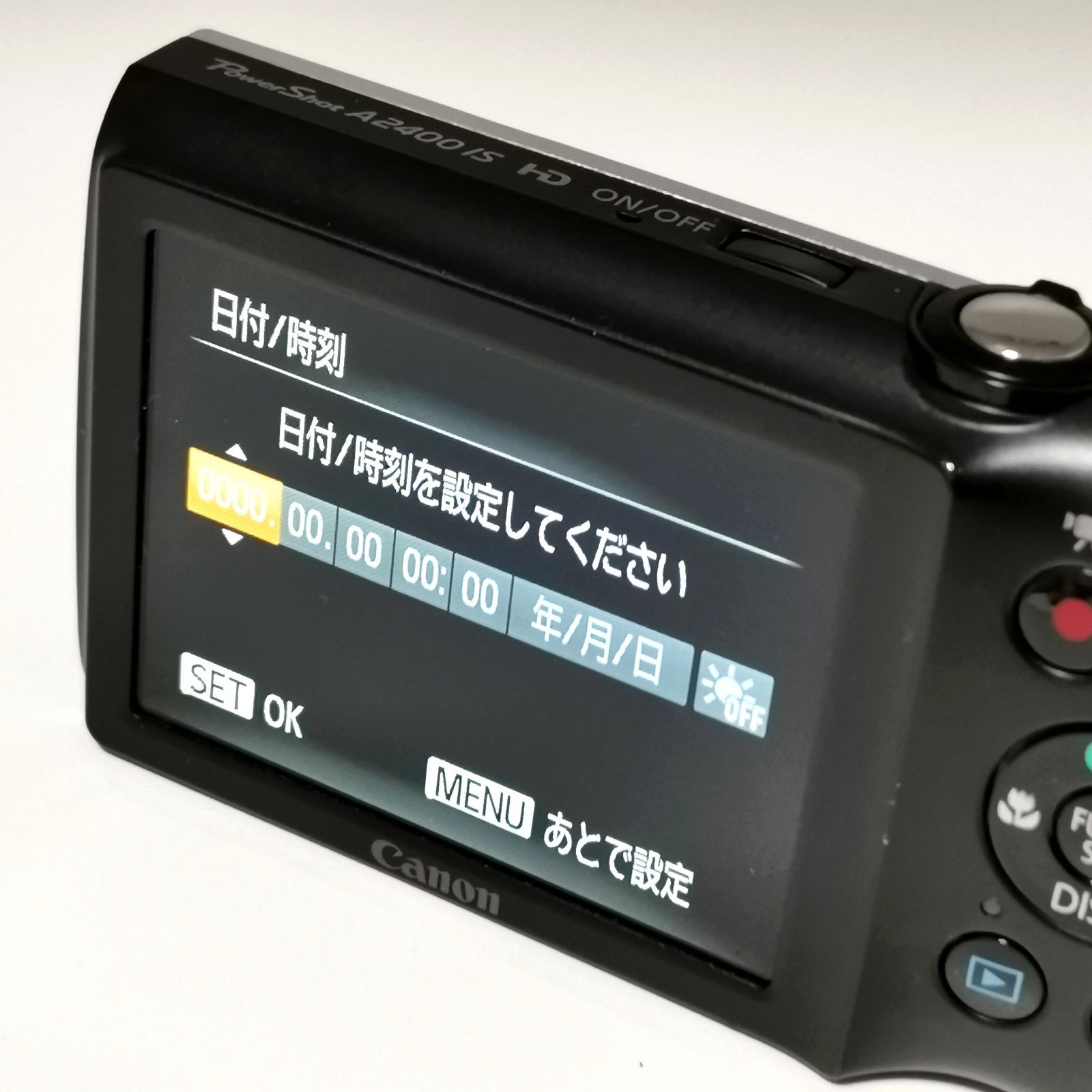 キャノン power shot A2400 デジカメ PC1731 動作確認済み シルバー