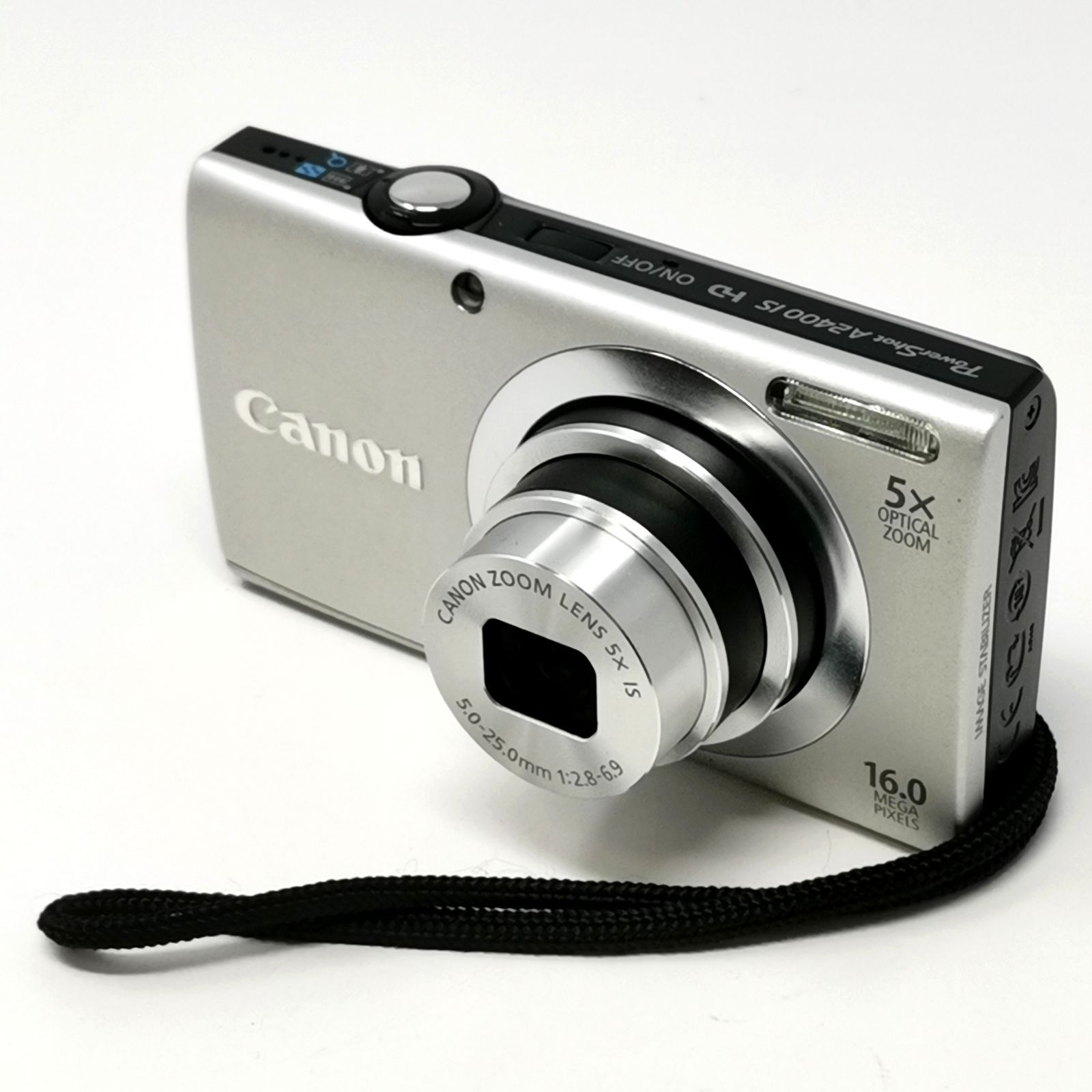 キャノン power shot A2400 デジカメ PC1731 動作確認済み シルバー