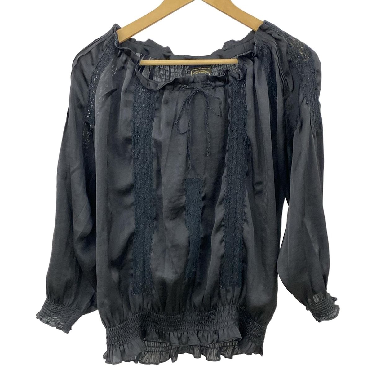 Cloth&Cross(クロス&クロス) 長袖カットソー レディース美品 - 黒 