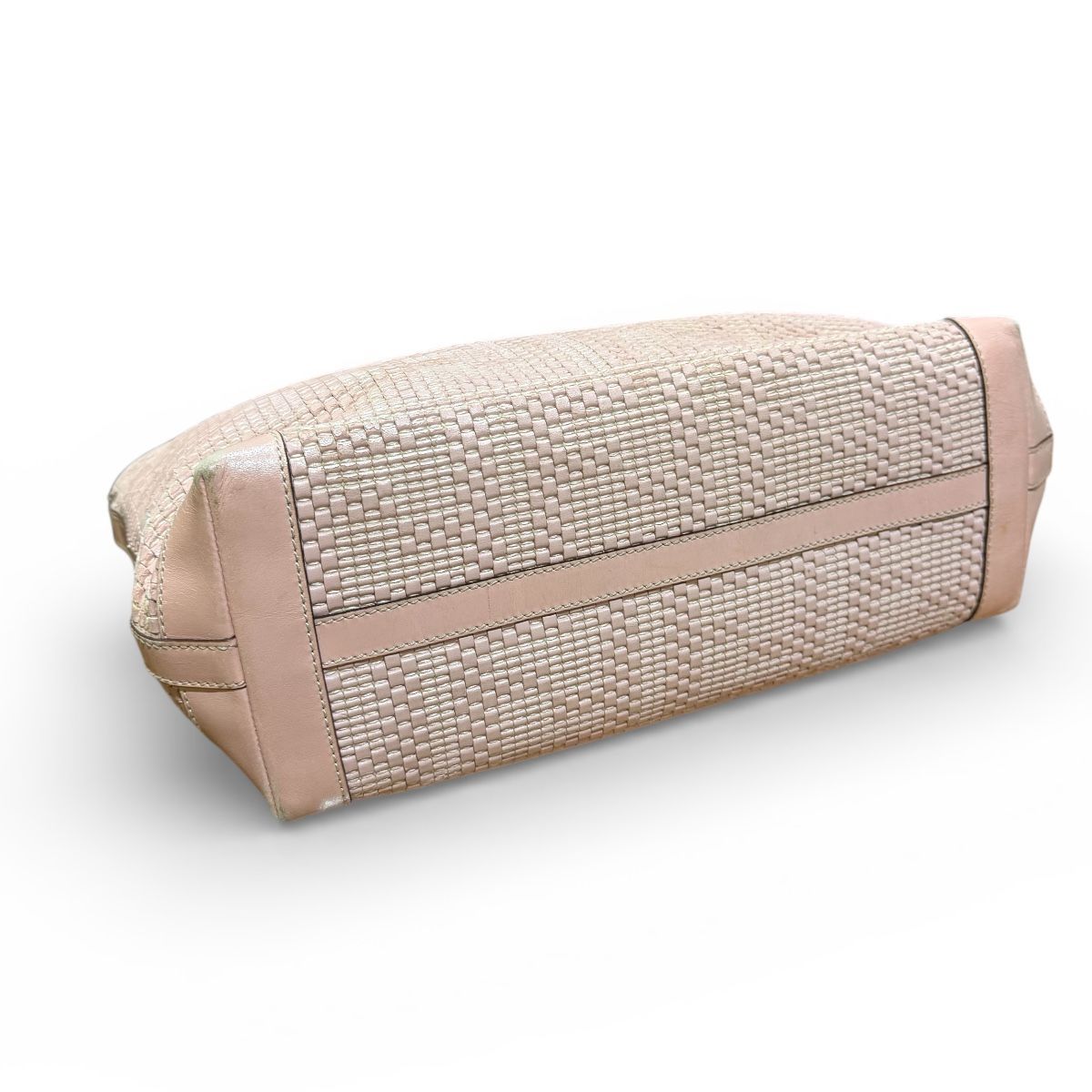 ○FENDI○フェンディ ズッカ柄 ハンドバッグ トートバッグ ピンク 