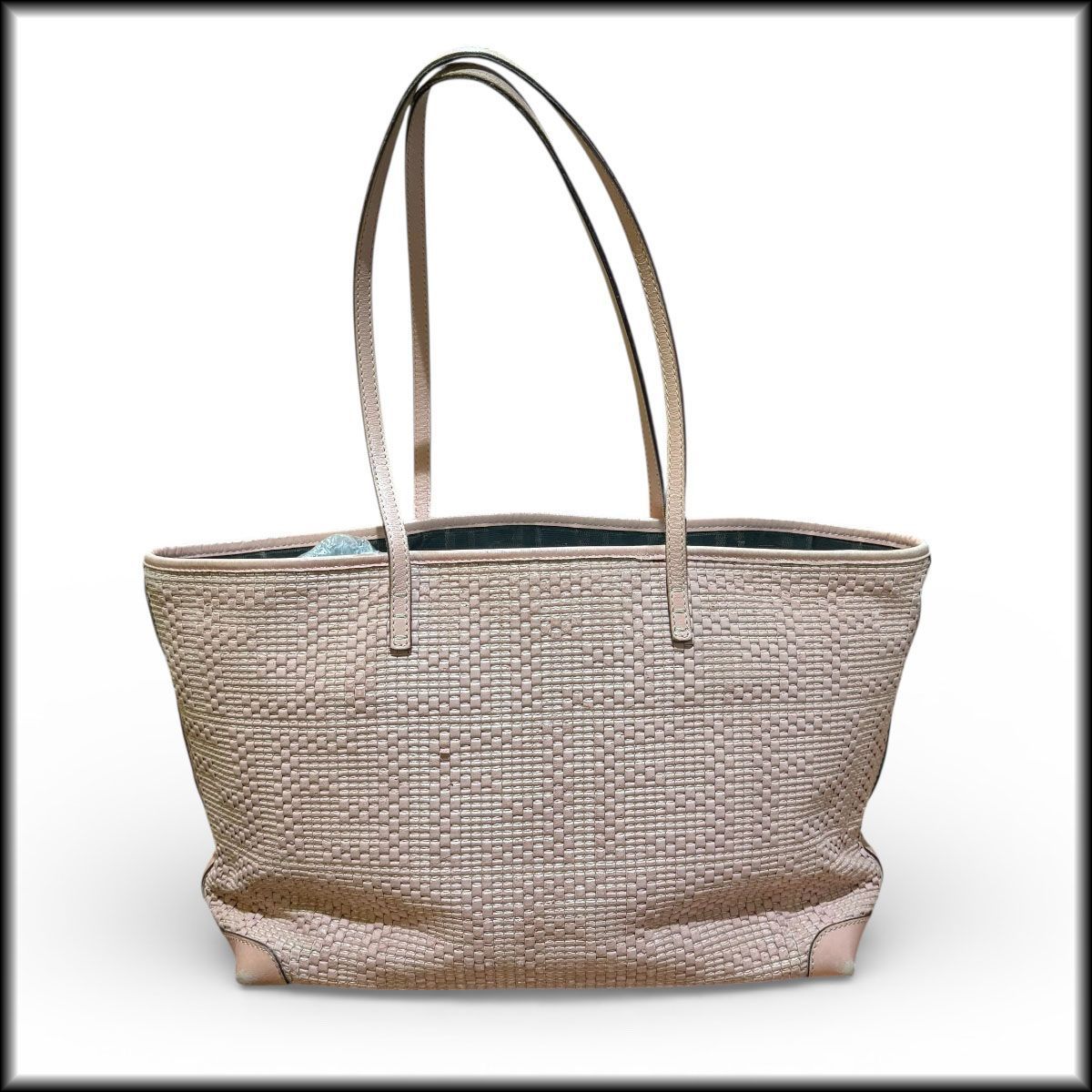 ●FENDI●フェンディ ズッカ柄 ハンドバッグ トートバッグ ピンク 肩掛け