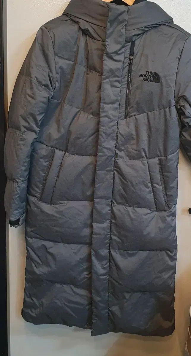 THE NORTH FACE ザノースフェイス ガチョウダウンジャケット ロング丈 グレー 90 S