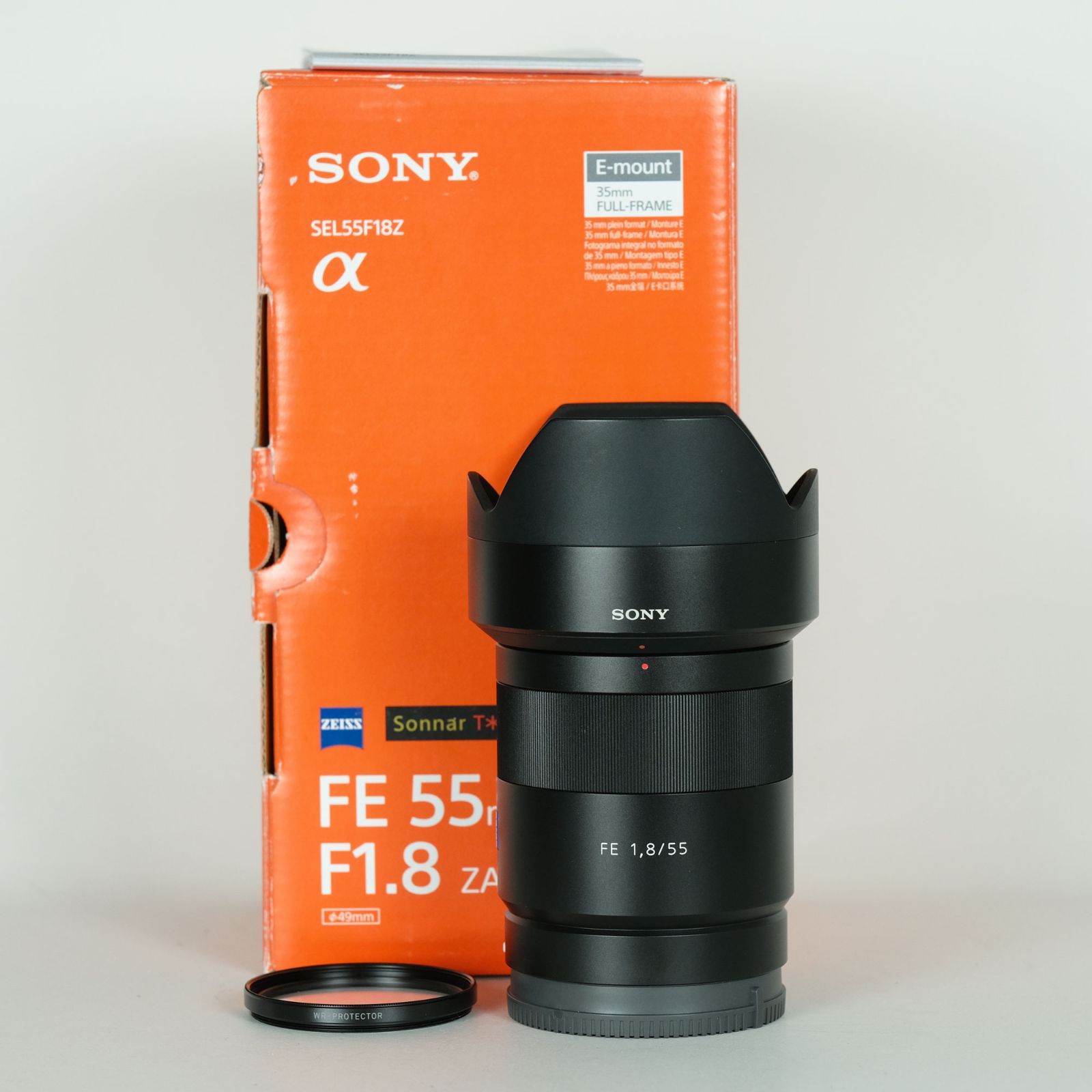 美品 | 高級フィルター付] SONY Sonnar T* FE 55mm F1.8 ZA SEL55F18Z