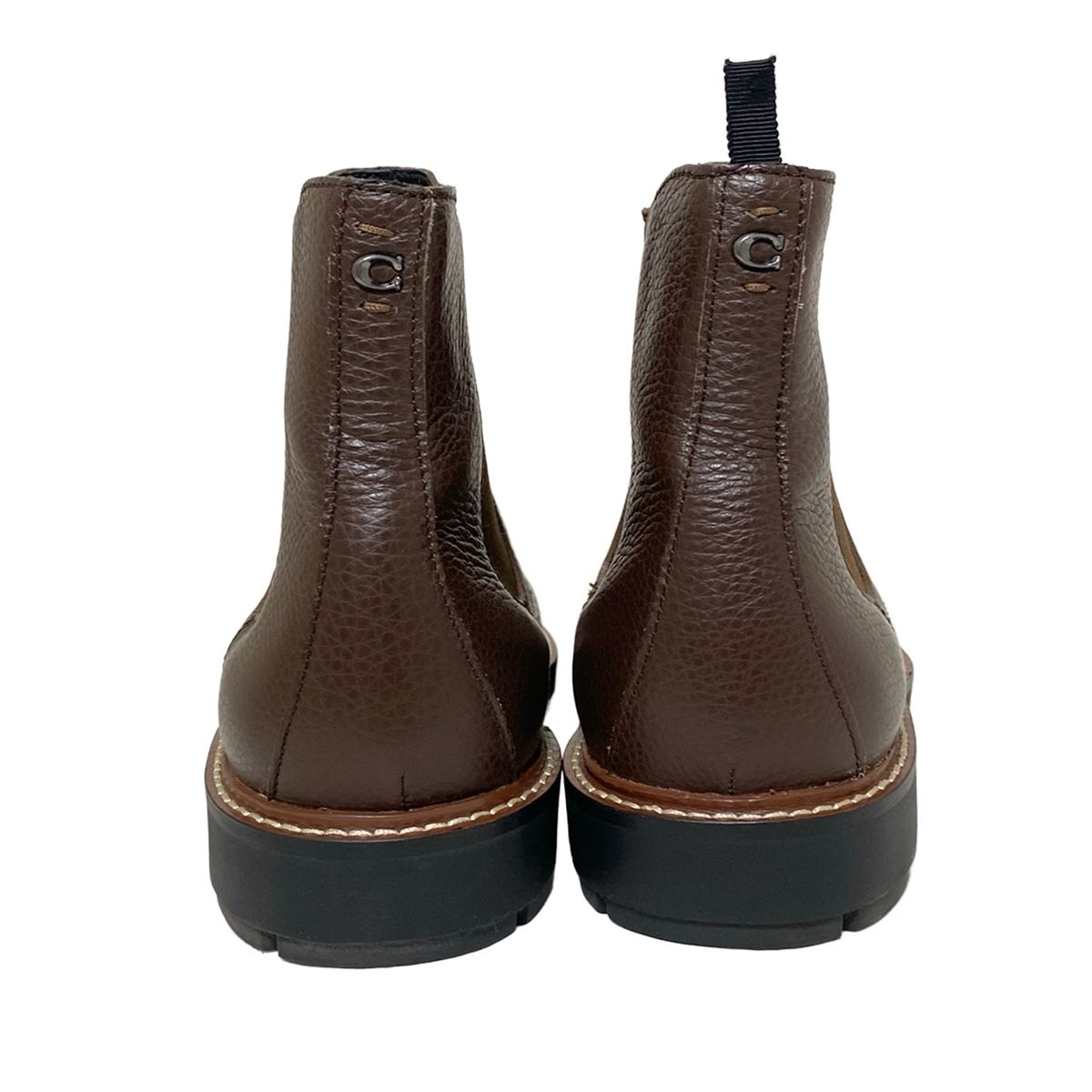  COACH コーチ ショートブーツ 8 D メンズ - FG 2988 ダークブラウン レザー その他 ブーツ 革靴